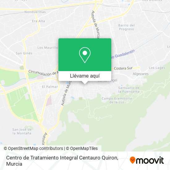 Mapa Centro de Tratamiento Integral Centauro Quiron