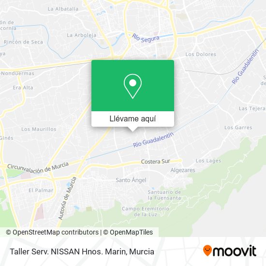 Mapa Taller Serv. NISSAN Hnos. Marin