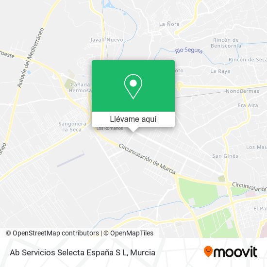 Mapa Ab Servicios Selecta España S L