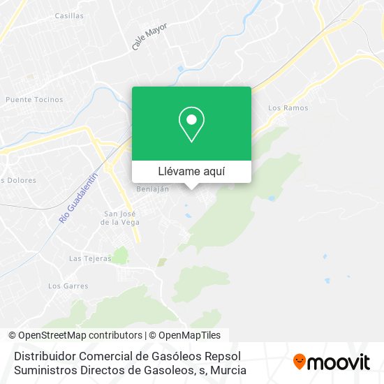 Mapa Distribuidor Comercial de Gasóleos Repsol Suministros Directos de Gasoleos, s