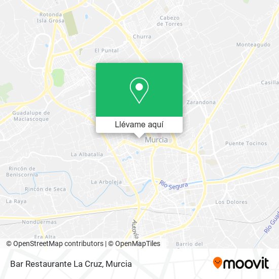 Mapa Bar Restaurante La Cruz