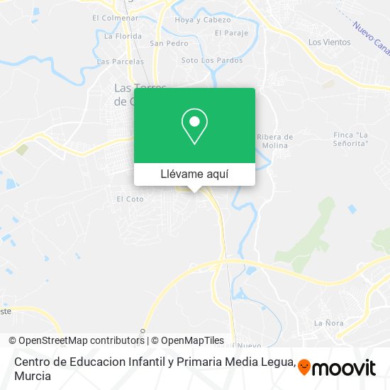 Mapa Centro de Educacion Infantil y Primaria Media Legua