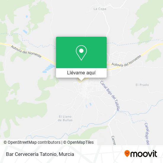 Mapa Bar Cervecería Tatonio