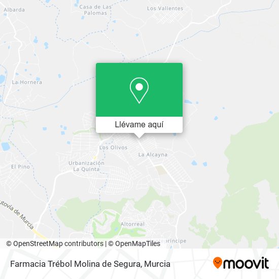 Mapa Farmacia Trébol Molina de Segura