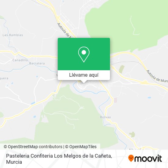 Mapa Pasteleria Confiteria Los Melgos de la Cañeta