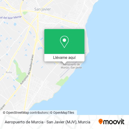 Mapa Aeropuerto de Murcia - San Javier (MJV)