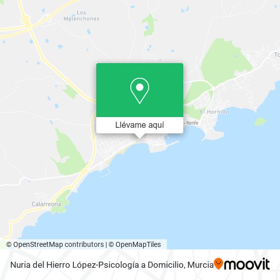 Mapa Nuria del Hierro López-Psicología a Domicilio
