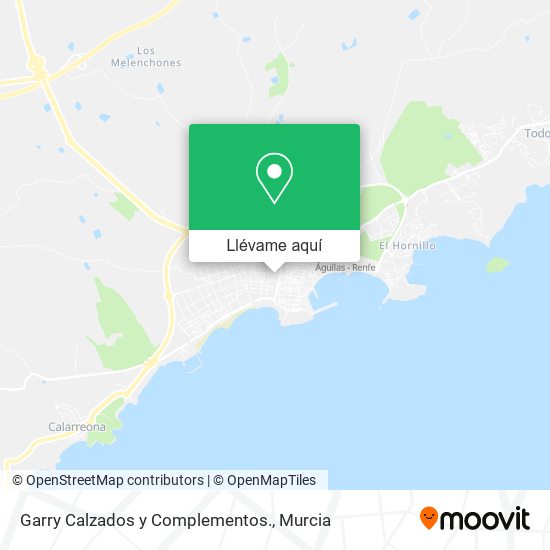Mapa Garry Calzados y Complementos.