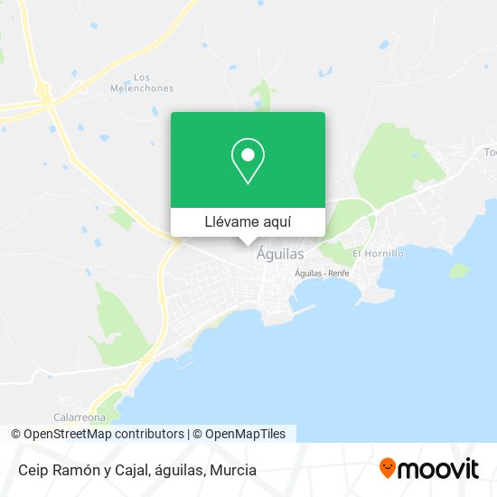 Mapa Ceip Ramón y Cajal, águilas