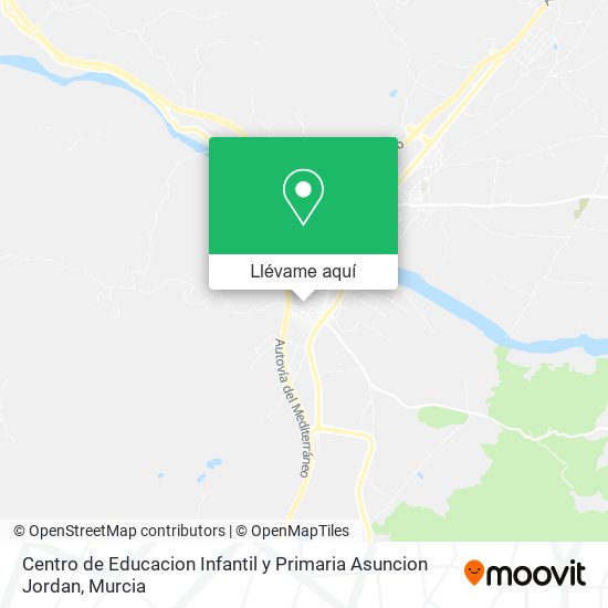 Mapa Centro de Educacion Infantil y Primaria Asuncion Jordan