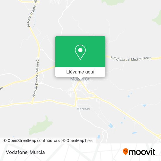 Mapa Vodafone