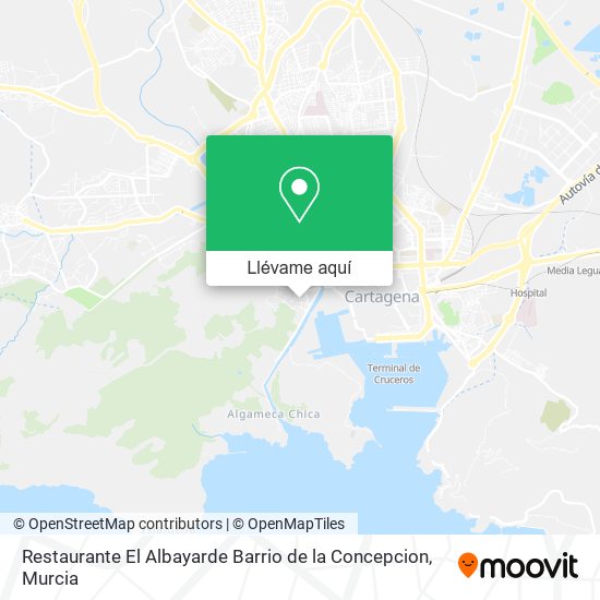 Mapa Restaurante El Albayarde Barrio de la Concepcion