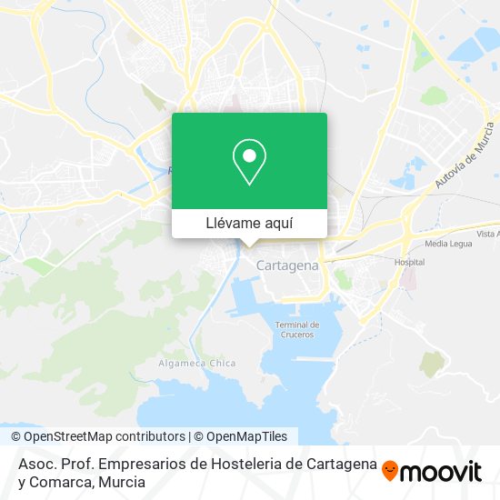 Mapa Asoc. Prof. Empresarios de Hosteleria de Cartagena y Comarca