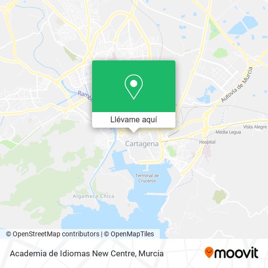 Mapa Academia de Idiomas New Centre