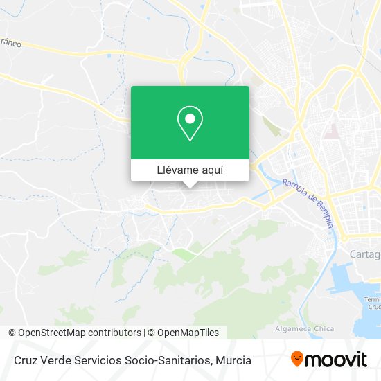 Mapa Cruz Verde Servicios Socio-Sanitarios