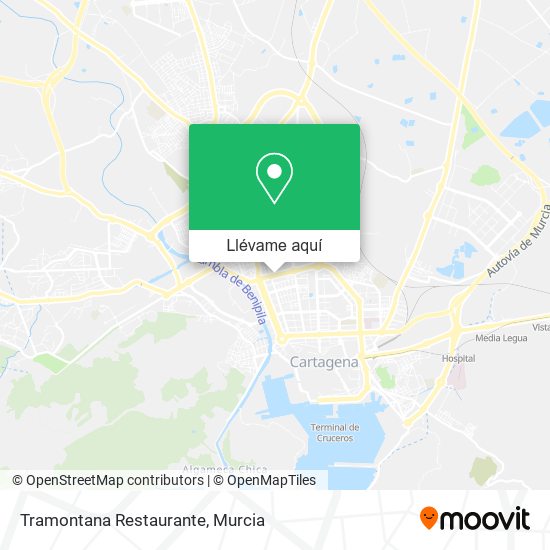Mapa Tramontana Restaurante