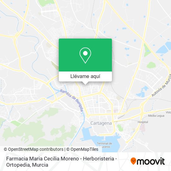 Mapa Farmacia Maria Cecilia Moreno - Herboristeria - Ortopedia