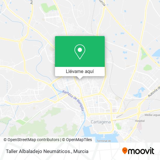 Mapa Taller Albaladejo Neumáticos.
