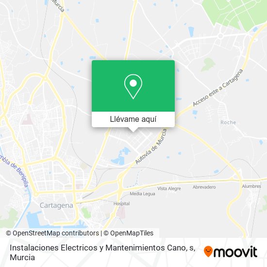 Mapa Instalaciones Electricos y Mantenimientos Cano, s