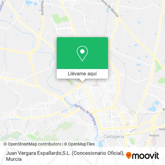 Mapa Juan Vergara Espallardo,S.L. (Concesionario Oficial)