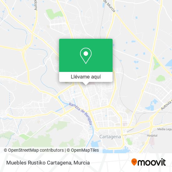 Mapa Muebles Rustiko Cartagena