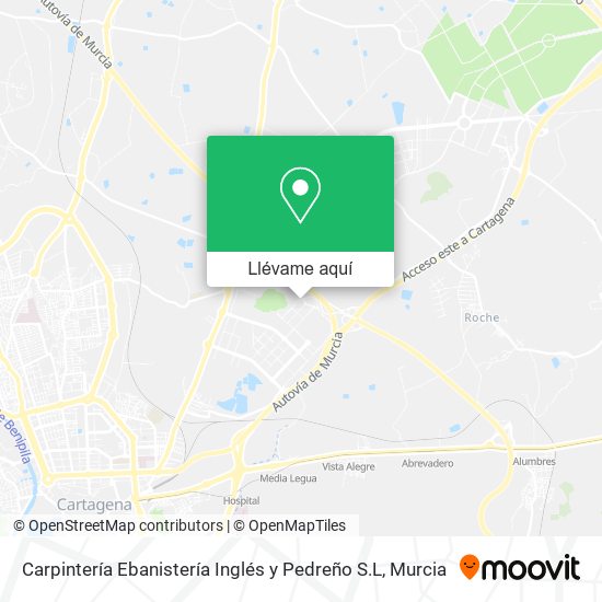 Mapa Carpintería Ebanistería Inglés y Pedreño S.L
