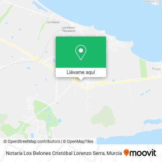 Mapa Notaría Los Belones Cristóbal Lorenzo Serra