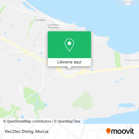 Mapa Rec2tec Diving