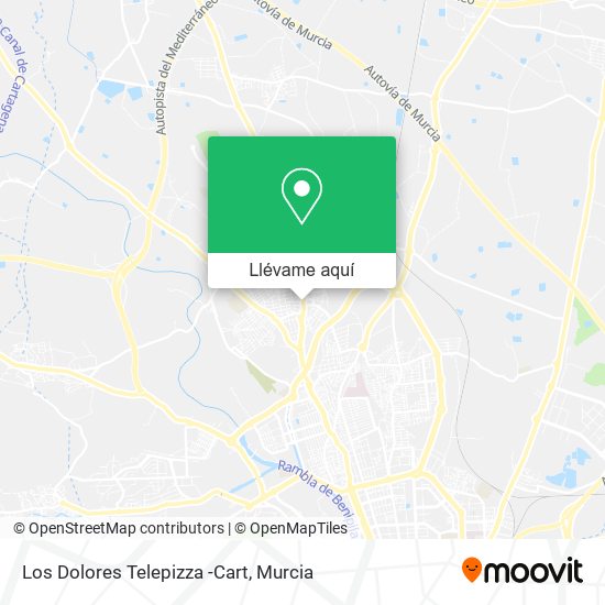 Mapa Los Dolores Telepizza -Cart