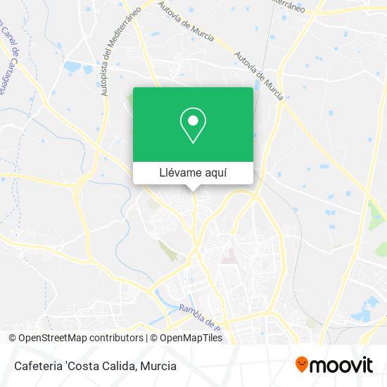 Mapa Cafeteria 'Costa Calida