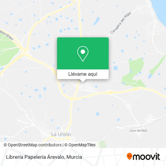 Mapa Librería Papelería Árevalo