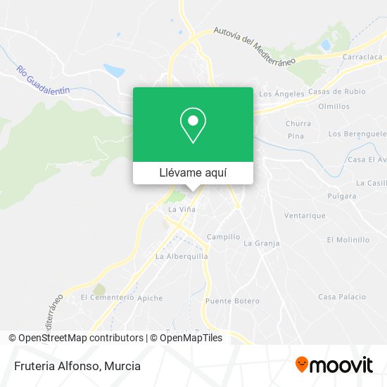 Mapa Fruteria Alfonso