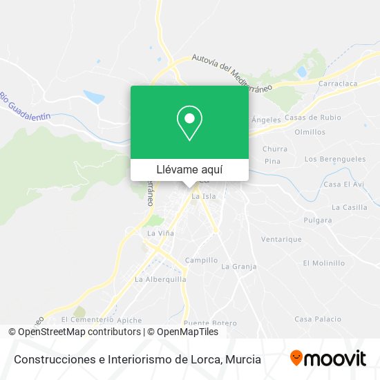 Mapa Construcciones e Interiorismo de Lorca