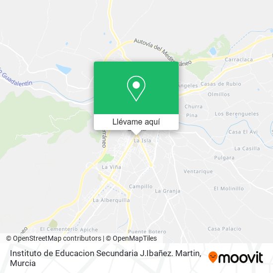 Mapa Instituto de Educacion Secundaria J.Ibañez. Martin