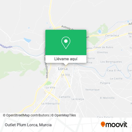 Mapa Outlet Plum Lorca