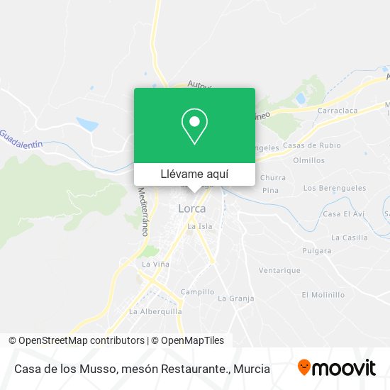 Mapa Casa de los Musso, mesón Restaurante.