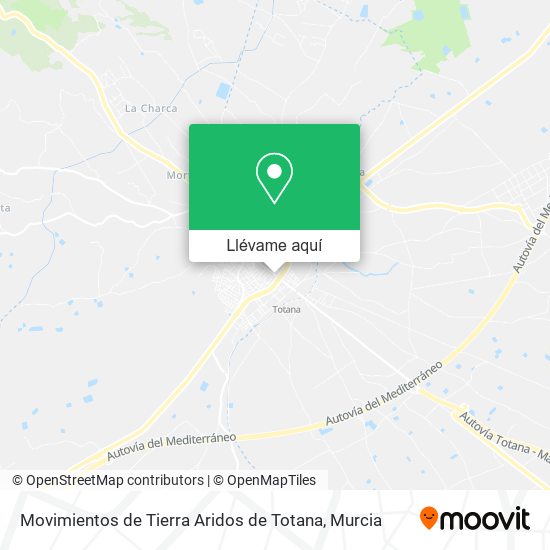 Mapa Movimientos de Tierra Aridos de Totana