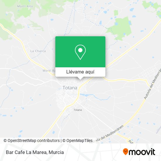 Mapa Bar Cafe La Marea