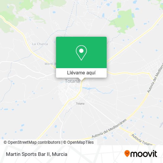 Mapa Martin Sports Bar II