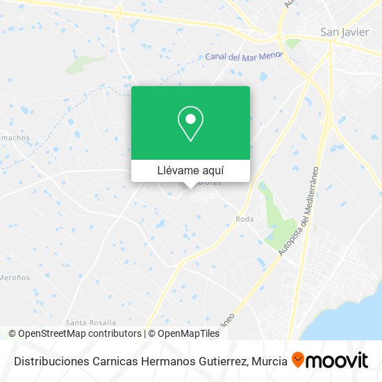 Mapa Distribuciones Carnicas Hermanos Gutierrez