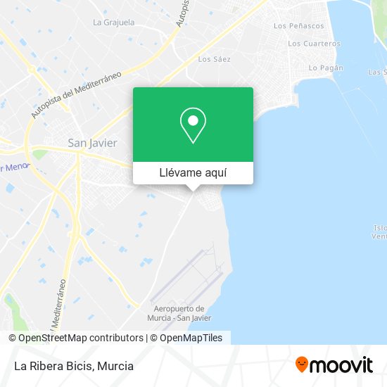 Mapa La Ribera Bicis