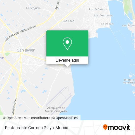Mapa Restaurante Carmen Playa