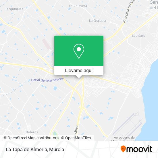 Mapa La Tapa de Almería