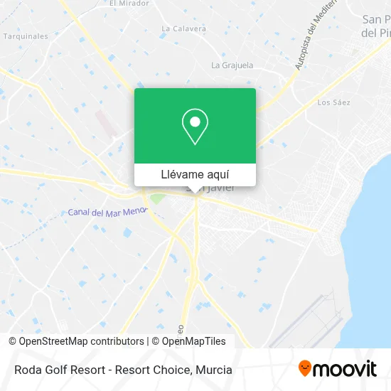 Mapa Roda Golf Resort - Resort Choice