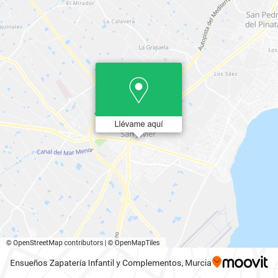 Mapa Ensueños Zapatería Infantil y Complementos