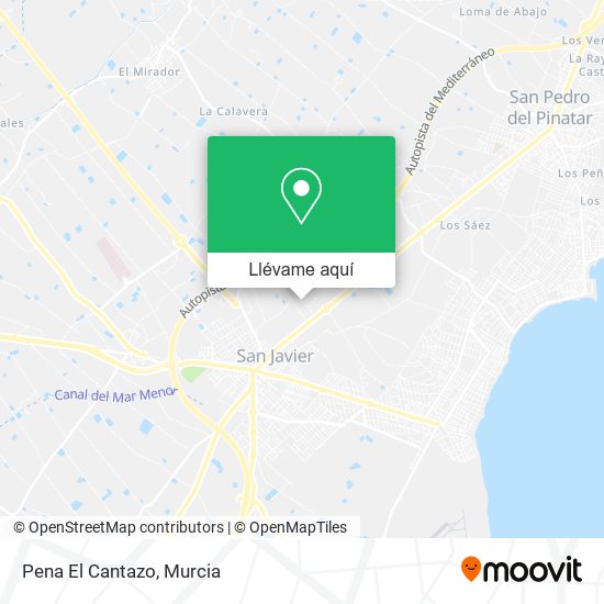 Mapa Pena El Cantazo