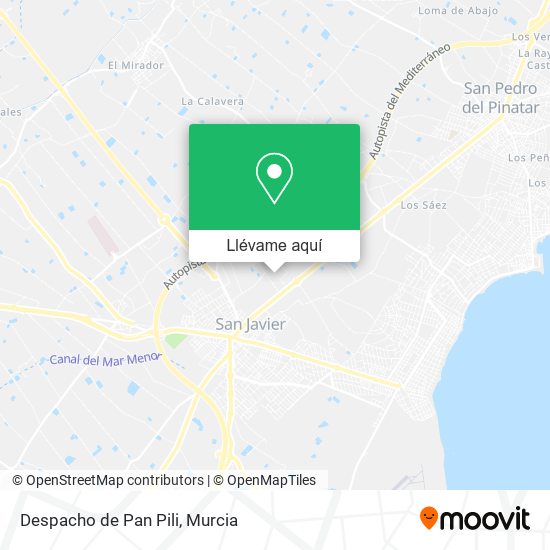 Mapa Despacho de Pan Pili