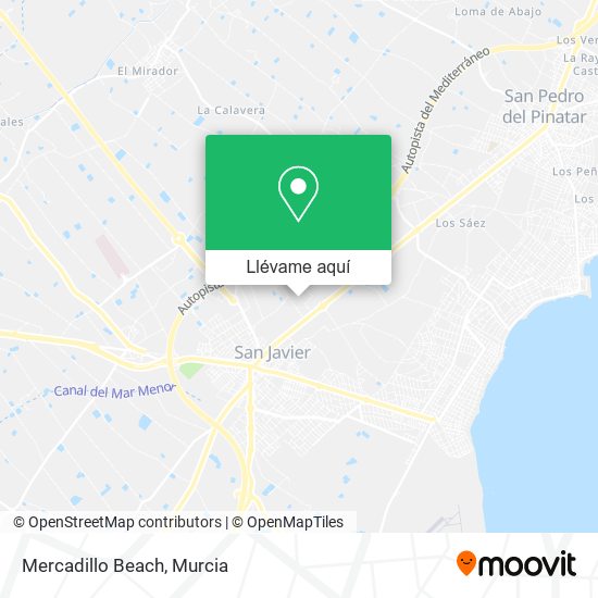 Mapa Mercadillo Beach