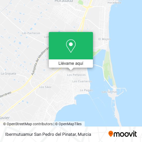 Mapa Ibermutuamur San Pedro del Pinatar