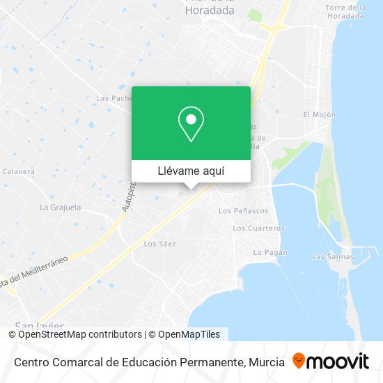 Mapa Centro Comarcal de Educación Permanente
